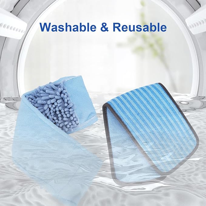 Microfiber Steam Mop Pads Compatible with Wagner Spraytech Steam Cleaner(905e, 915e, 925e), Washable & Reusable Microfiber Steam Mop Cloth