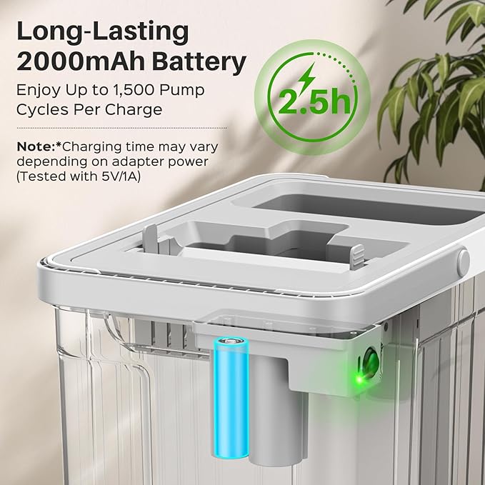 Mop and Bucket Set with AUTO Pump, 3-Zone Separate Dirty and Clean Water Floor Mop, Flat Mop and Bucket System with Wheels and Wringer, 4 Reusable Pads, One-Touch Water Filling for Floor Cleaning