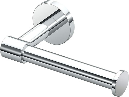 Gatco 4663 Reveal Euro Toilet Paper Holder, Chrome | Wall Mounted 7.13" W Euro Style Toilet Tissue Holder for Bathroom