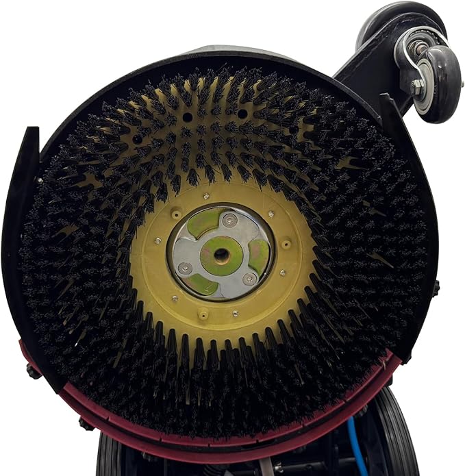 Commercial Floor Scrubber Automatic Walk Behind Floor Washing Brushing Drying Machine for Shopping Malls Hotels Offices 17" Brush 173rpm Dual Tanks(13.2gal Totally) 110V