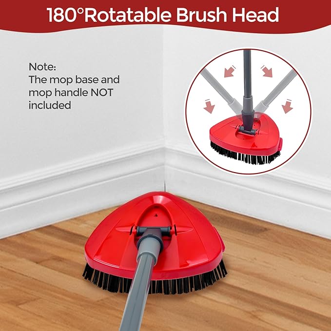 Scrub Brush, 2 Pack Spin Scrub Brush Replacement Head, Stiff Bristle Cleaning Brush for Kitchen Bathroom and Various Hard Surfaces