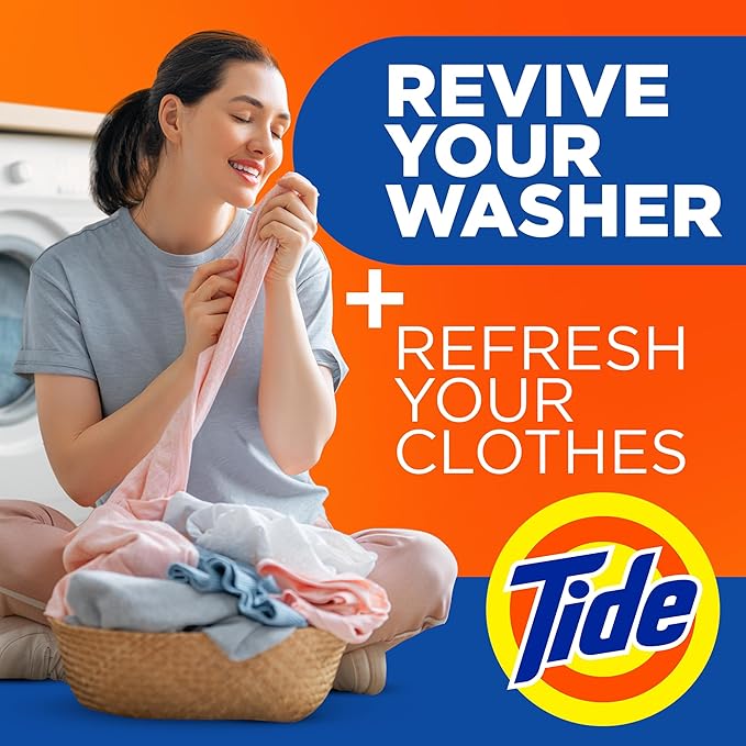 Tide Washing Machine Cleaner (21 Count) Laundry Stain Remover Bundle
