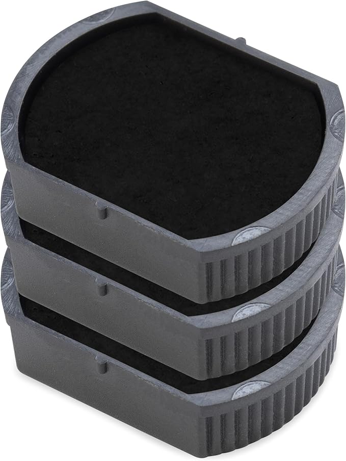 E/R17 Replacement Pad Compatible for 2000 Plus Printer R17 - Water Based - Pack of 3 - Black