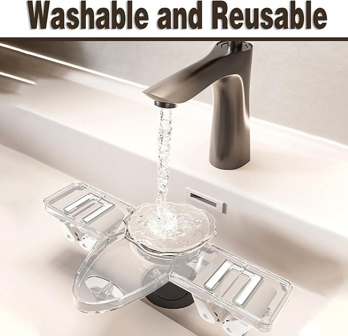 6 Pack Broom Holder Wall Mount Mop Hanger, No Drill Suction Cup Mop Broom Organizer with Hooks, Space Saving Rack Removable Mop Clip for Kitchen, Garage, Bathroom, Laundry Room