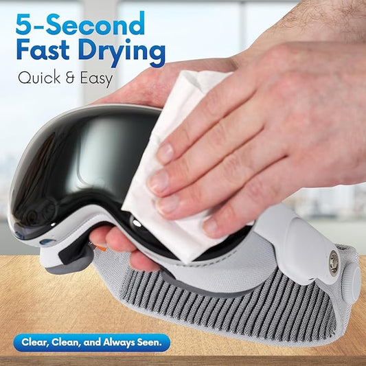 Screen Cleaner Wipes – Quick Dry, Streak-Free Screen Wipes for Electronics, Phones, Computers, Cameras, and All Lenses, Soft & Gentle, 300ct, Pre-Moistened & Individually Wrapped