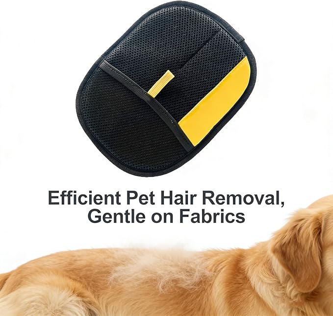 Pawsnheart Mit, 2025 Upgrade Pet Hair Remover Electrostatic Gloves, Reusable Dog Cat Fur Removal Gloves for Couch Sofa Carpet Bedding, Static Charge Hair Lint Dust Cleaner for Home Furniture