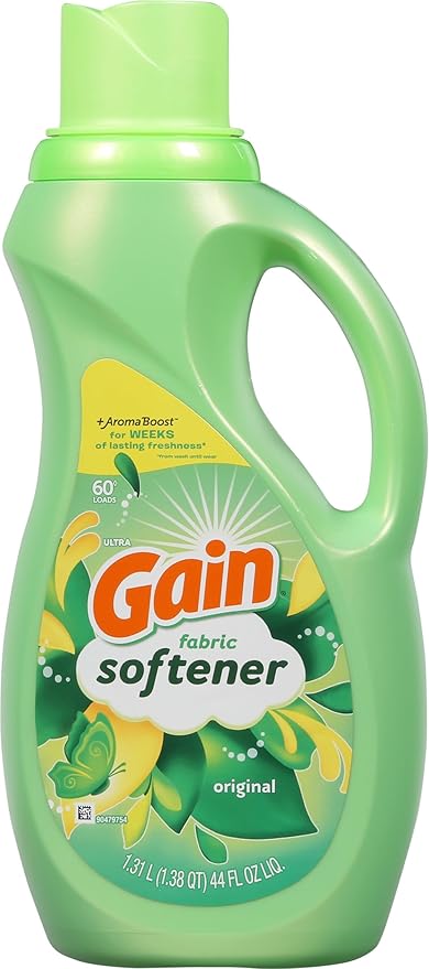 Gain Liquid Fabric Softener, Original Scent, 44 FL OZ LIQ., 60 Loads, Smooth Touch - softness you can feel