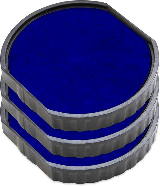 E/R40 Replacement Pad Compatible for 2000 Plus Printer R40 - Water Based - Pack of 3 - Blue