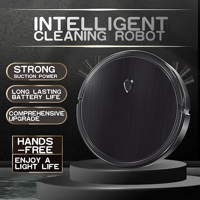 Robot Vacuum and Mop,Robotic Vacuum Cleaner,Featuring a 3-in-1 Comprehensive Cleaning System That vacuums and mops,Tangle-Free Design,Obstacle Avoidance,Ideal for Hard Floor,Pet Hair, Carpet.