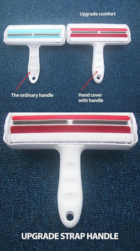 Zee & Co Roller Pet Hair Remover and Reusable Lint Roller - Zee & Co Cat and Dog Hair Remover for Furniture, Couch, Carpet, Clothing and Bedding - Portable, Multi-Surface Fur Removal Tool