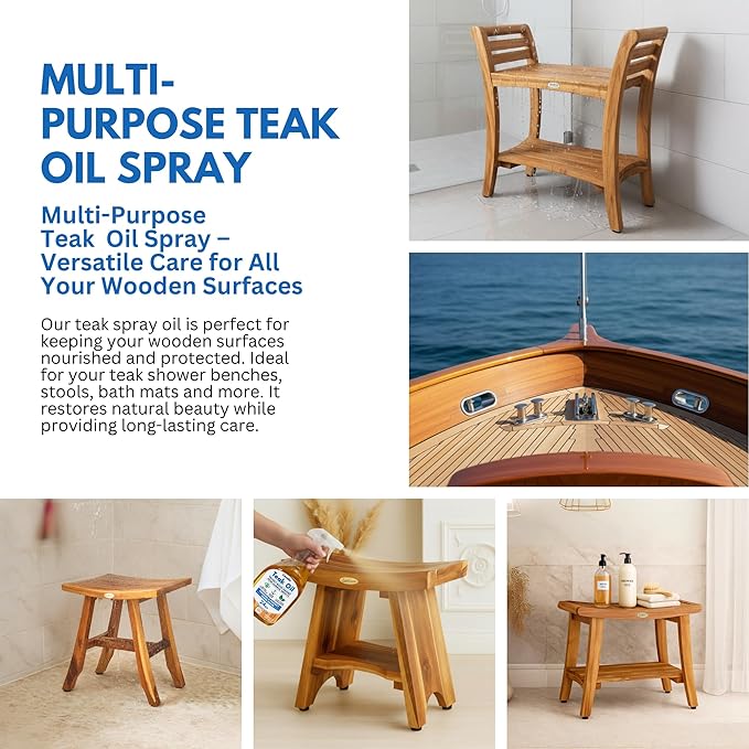 EcoDecors Loveable 24 oz Spray Bottle Teak Oil - 2 Pack