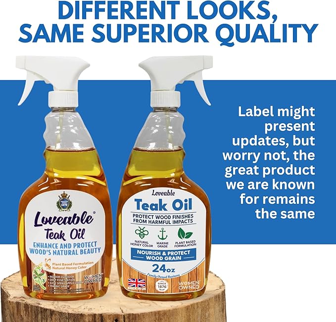EcoDecors Loveable 24 oz Spray Bottle Teak Oil - 2 Pack