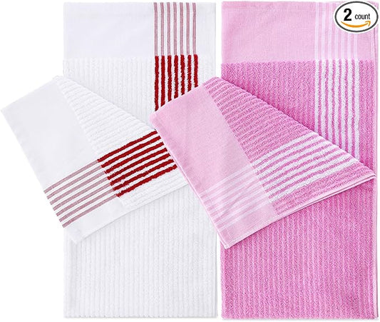 Buryeah Golf Towel 22 x 44 Inch Cotton Golf Caddy Towel Camping Large for Caddies Golfers Tour Players Club with Stripe