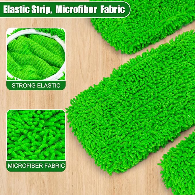 Mop Pads for Swiffer Sweeper Reusable Mop Dry Wet Mop Pad Refills Microfiber Replacement Sweeping Cloths Floor Cleaning Mopping Pad (5PCS)