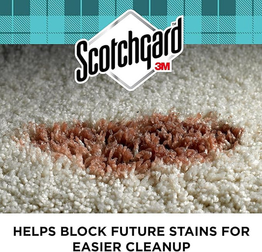Scotchgard Rug & Carpet Cleaner, Fabric Cleaner Blocks Stains, Cleaning Sprays Make Cleanup Easier, Six 16.5 oz Cans