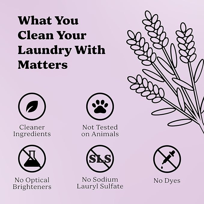 Pronounce Laundry Detergent Powder Alternative | Cleaner Ingredients. Safer for Sensitive Skin. Stain + Smell Fighting. With Essential Oils. HE Safe (Lavender, 120 Loads).
