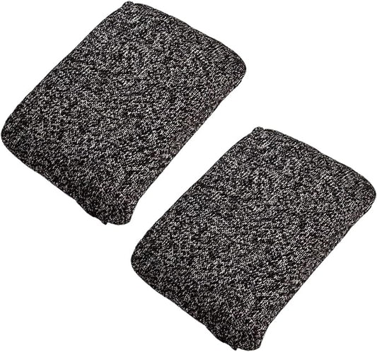 Heavy Duty Kitchen Sponge, 2-Pack Grey Scrubber, Scratch-Free and Cut-Resistant for Non-Stick Cookware, Multi-Purpose Cleaning Supplies for Kitchen and Bathroom Sinks