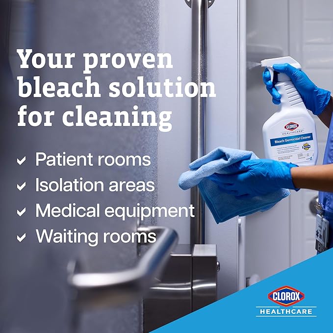 CLOROX Healthcare Bleach Germicidal Cleaner Refill, 128 Fluid Ounces (Package May Vary)