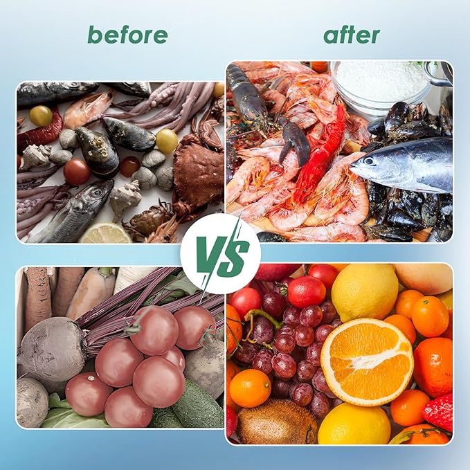 Cudinham Fruit and Vegetable Purifier Cleaner Washing Machine Capsule Shape Disinfection OH-ion Purification Technology for Cleaning Grains Rice Meat Seafood, Green