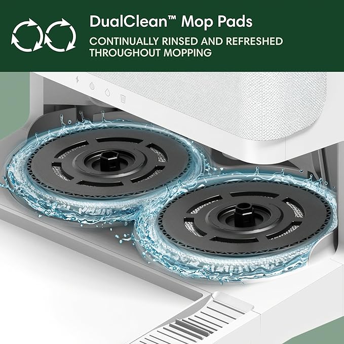 iRobot Roomba Plus 405 (G185) Combo Robot Vacuum & Mop with AutoWash Dock - Spinning Mop Pads, Self-Empties, Pad Washing & Drying, Self-Cleaning, Pad-Lift, LiDAR Navigation