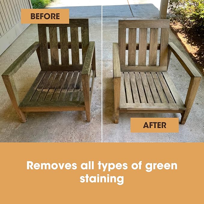 Furniture Clinic Garden Furniture Restoration Kit | For Outdoor Wood Patio Furniture Such as Teak & Other Wood Types | Clean, Remove, Brighten, Nourish, and Protect Treated and Untreated Surfaces