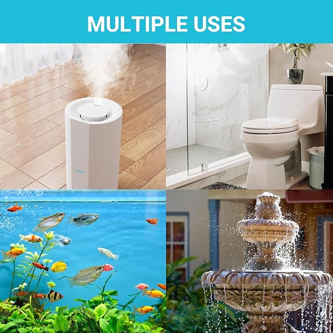 Humidifier Cleaner – Fight Mold and Bacteria with Humidifier Cleaning Ball, Prevents Hard Water Build-Up, Eliminates White Dust, Removes Odor, For All humidifiers, Fish Tank（Upgraded）