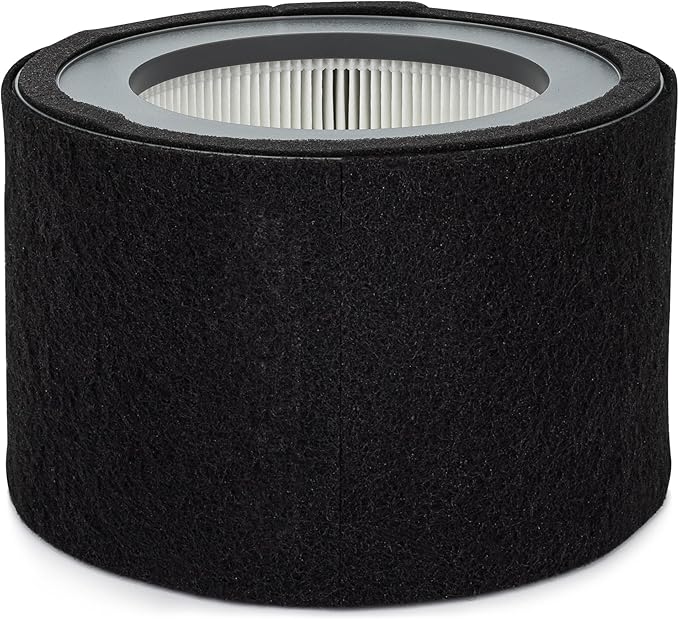 Crane Genuine Air-Purifier Replacement Filter For Model EE-5068, HS-1946 HEPA Replacement, 3-Stage Filtration For Better Indoor Air Quality (Pack of 12)