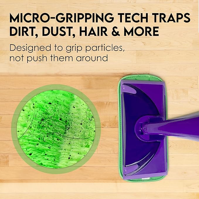 Heavy Duty Microfiber Mop Refill Pads - Extra Thick, Premium Quality Mop Pad Replacements Refills for Wet and Dry Mopping Up Dirt, Dust, Dog Hair and Cat Hair