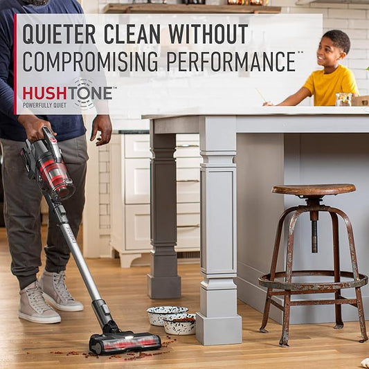 Hoover ONEPWR WindTunnel Emerge Cordless Stick Vacuum Cleaner, Lightweight Stick Vac, Powerful and Quiet Cleaning, Self Standing (Renewed)