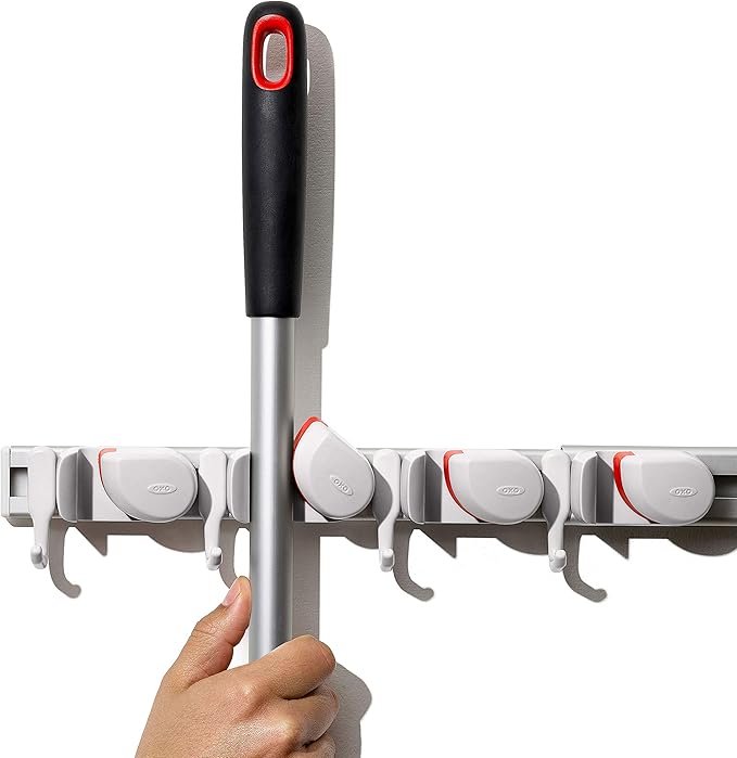 OXO Good Grips Wall-Mounted Mop and Broom Organizer (Pack of 12)