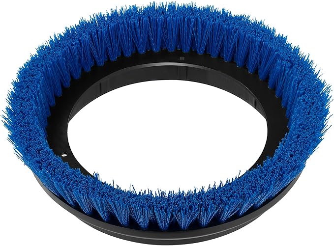 Commercial Scrub Brush for Orbital Floor Scrubber, Compatible with Oreck Orbiter XL ORB550MC, Bissell BGEM9000, 12" Diameter, Medium-Duty Brush, Blue