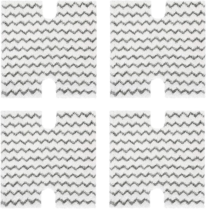 4 Pack Steam Mop Pads Replacement for Shark Lift-Away Pro & Shark Genius Mop System Pocket Mop S3973 S3973D S3973WM S5001 S5002Q S5003A S5004 S5004W S6001W S6001WM S6002 S6002C S6003D S6003W