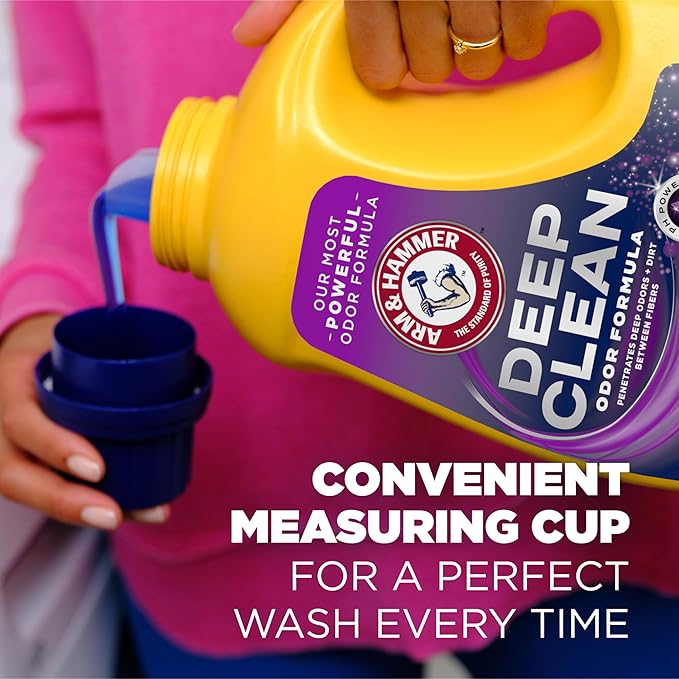 ARM & HAMMER™ Deep Clean Odor Formula Liquid Laundry Detergent, Radiant Burst Scent, 75 Fl Oz, 50 Loads