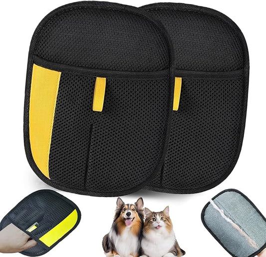 Pet Hair Removal Glove,Magic Brush Pet Hair,electrostatic pet Hair Remover Glove,Laundry/Couch/Carpet/Car Seat for 2025 New Reusable Magic Brush Cat & Dog Remover Tool(2 Pcs)