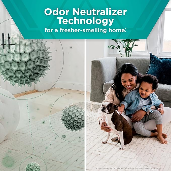 Shark Odor Neutralizer Technology 2-Pack Replacement Cartridges, Compatible with Shark Air Purifiers, Uprights, Corded & Cordless Sticks, Robot Vacuums, Guards Against Bad Odors, Teal, 1541FC3000