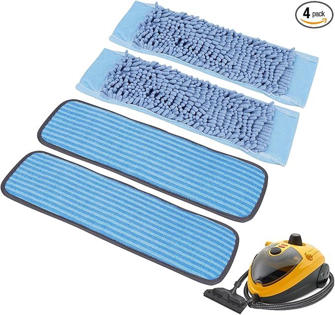 Microfiber Steam Mop Pads Compatible with Wagner Spraytech Steam Cleaner(905e, 915e, 925e), Washable & Reusable Microfiber Steam Mop Cloth