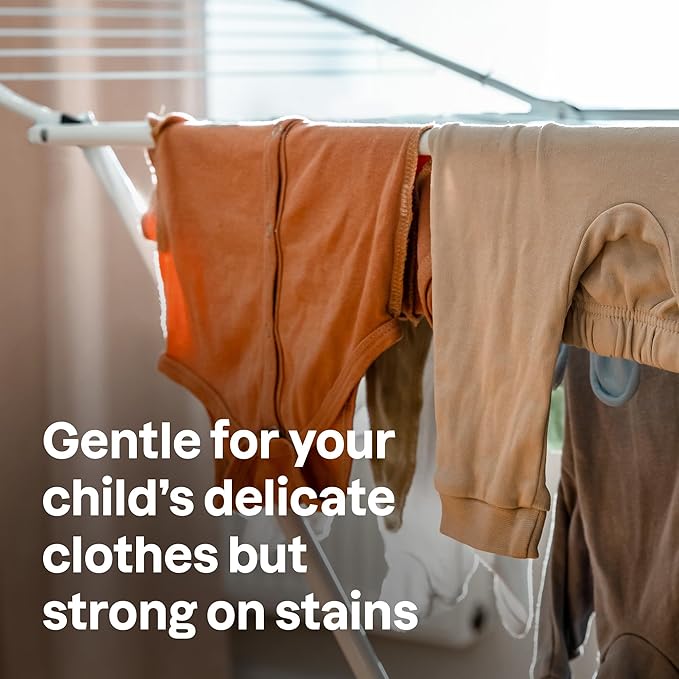 ATTITUDE Baby Laundry Detergent Liquid, EWG Verified, Safe for Baby Clothes, Infant, Newborn, Vegan, Naturally Derived Washing Soap, HE Compatible,