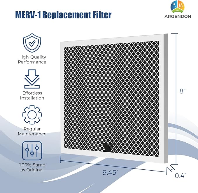 ARGENDON MERV-1 Filter Replacement Filter for Crawl Space & Basement Dehumidifier Shield 35P & Shield 35M(1Pack)