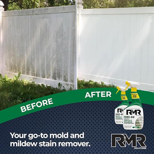 RMR-86 Instant Mold and Mildew Stain Remover Spray - Scrub Free Formula, 2 Pack - 32 oz