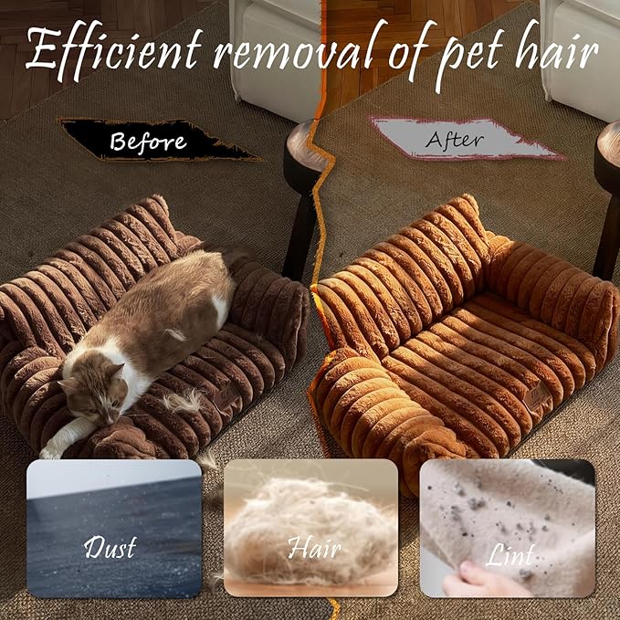 3pcs Pet Hair Removal Glove Magic Brush for Cats Dogs，Reusable Electrostatic Pet Hair Remover Gloves Supplies for Rugs Couch, lint,Carpet, Car Seat & Laundry Furniture