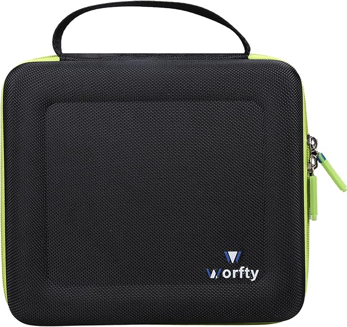 Case for CODN Handheld Car Vacuum Portable Cordless 12000PA 2 in 1 Handheld Vacuum Cleaner and Air Duster - Hard Protective Travel Carrying Storage Bag (Black-Green)