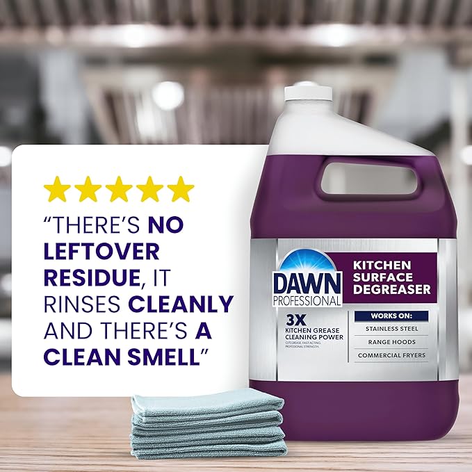 P&G Professional DAWN Kitchen Surface Degreaser - 32 Oz (Case of 6) - For Removing Tough Grease Found in Commercial Kitchens & Food Service (Packaging May Vary)
