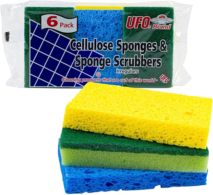 Sponge &Scrubber,6-Pack