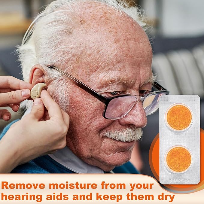 24 Pcs Hearing Aid Drying Capsules Bulk Hearing Aid Dryer Hearing Aid Dehumidifier Dryer Hearing Aid Desiccant for Hearing Aid Accessories