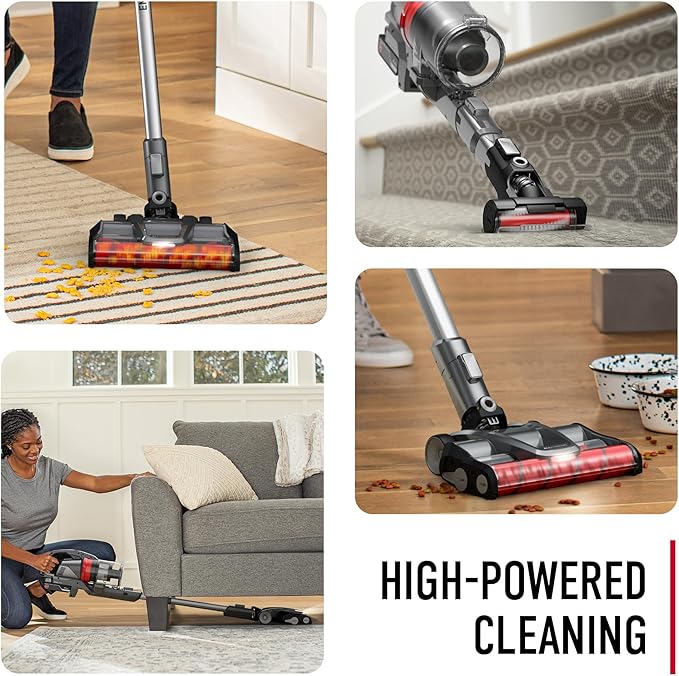 Hoover ONEPWR WindTunnel Emerge Pet Cordless Stick Vacuum Cleaner, Lightweight & Powerful Stick Vac for Home, Quiet Self-Standing Design, No Wall Mount Needed, Ideal for Pet Hair, Renewed