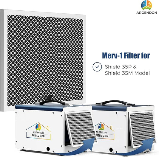 ARGENDON MERV-1 Filter Replacement Filter for Crawl Space & Basement Dehumidifier Shield 35P & Shield 35M(1Pack)