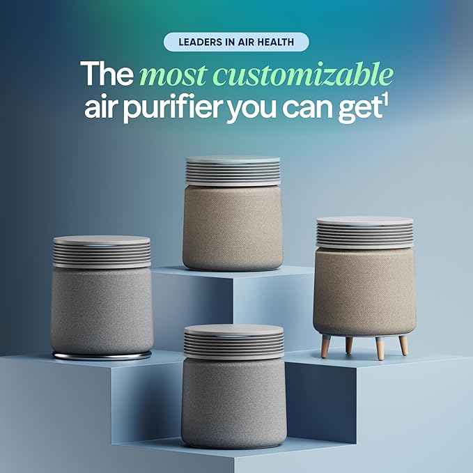 Blueair Blue Signature Large Wooden Leg Base Replacement Air Purifier Base with Wood Finish Legs, Customizable Design, Lightweight & Easy to Install – Compatible with Blue Signature Large Air Purifier