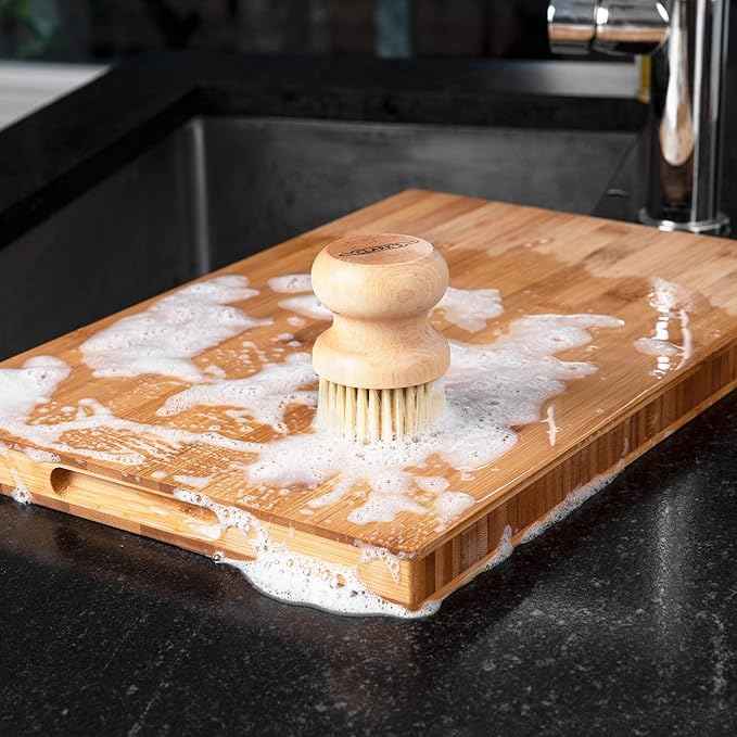 CLARK'S Cutting Board Organic Soap - Enriched with Lavender & Rosemary Oils - Cleaner for Butcher Block, Countertop and Utensils - Cleans and Restores Wood - Use Before Food Grade Mineral Oil