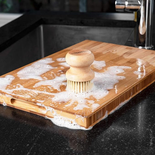 CLARK'S Cutting Board Organic Soap - Enriched with Lavender & Rosemary Oils - Cleaner for Butcher Block, Countertop and Utensils - Cleans and Restores Wood - Use Before Food Grade Mineral Oil