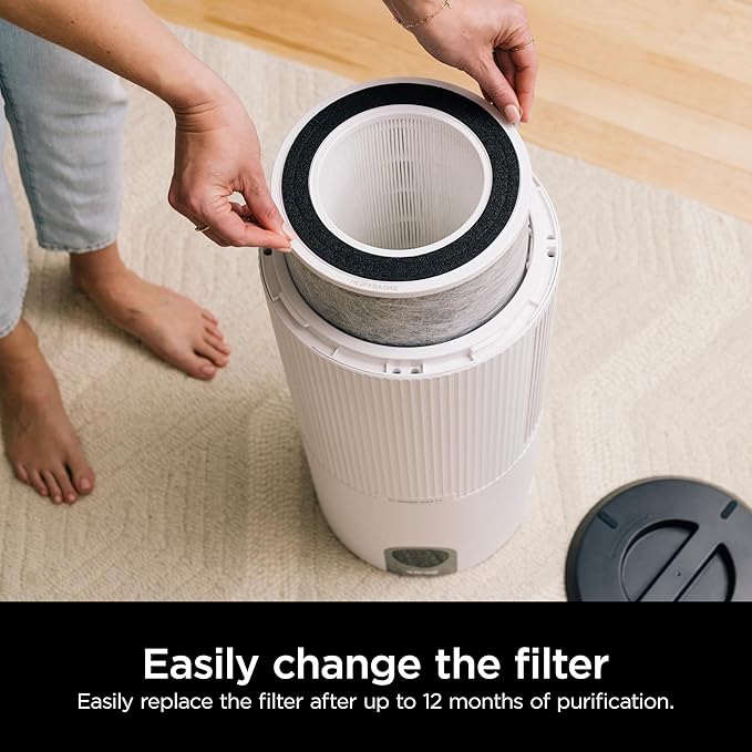 Shark Air Purifier Anti-Allergen True HEPA Filter with Fumes Lock, Compatible with HP201, HP202 & HP232 (HE2FKPRO)
